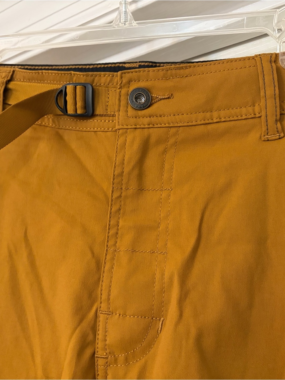 Prana Shorts Mens 34 Brown Zion Stretch Cargo Hiking Camping Belted Hiker 12 In - Picture 2 of 12